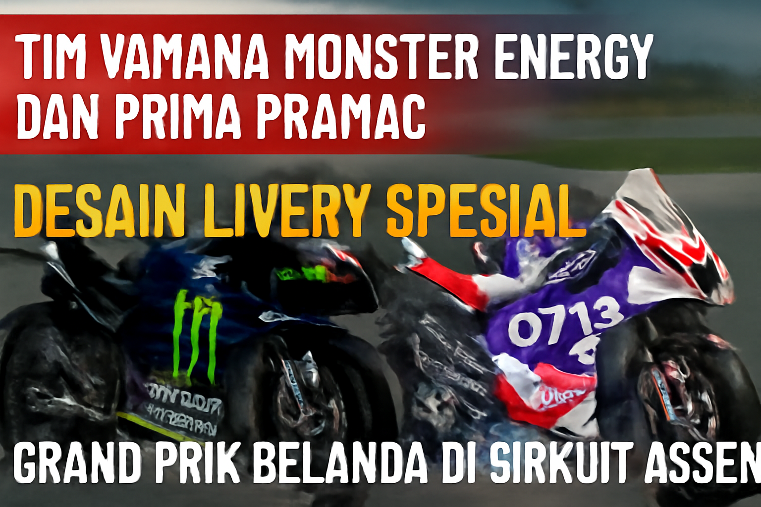 Tim Yamaha Monster Energy dan Prima Pramac Tampil dengan Livery Spesial di Grand Prix Belanda